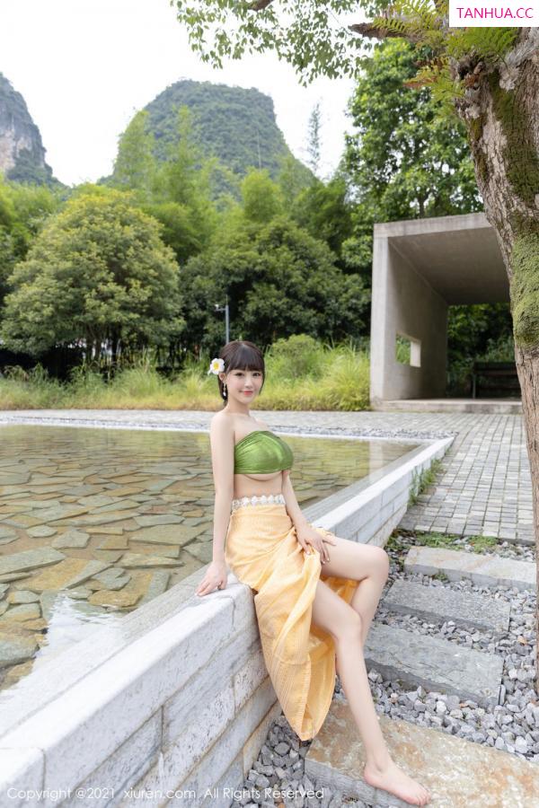 朱可 barbie可儿 朱可儿桂林旅拍 傣族风格异域风情第8张图片